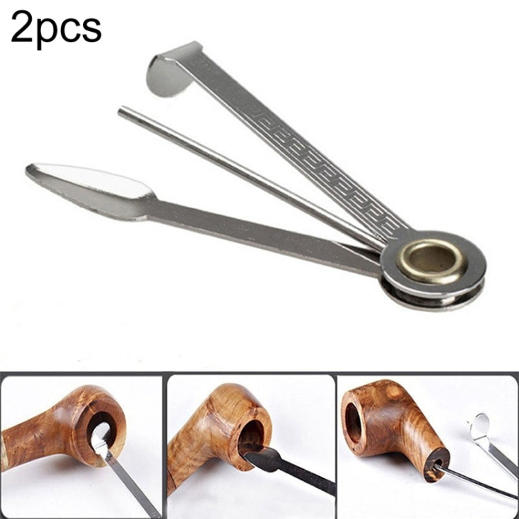 2 PCS Multifunctional 3in1 Stainless Steel Smoking Tobacco Pipe Cleaner Cleaning Tool Smoking Accessories Weed Accessories