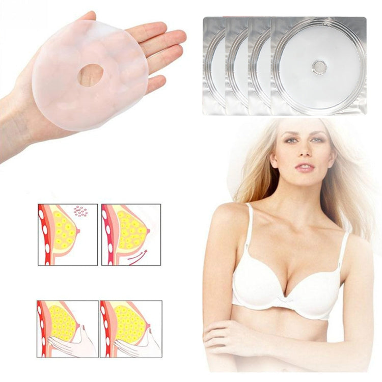 4 PCS/Box Chest Enlarging Paste Collagen Breast Enhancement Patch Women Bust Firming Lifting Pads, Packing Box Random Delivery