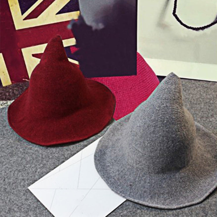 Halloween Personality Wizard Steeple Great Brim Wool Cap