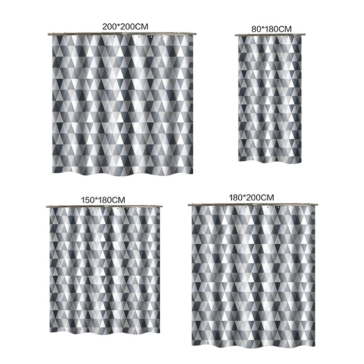 Curtains for Bathroom Waterproof Polyester Fabric Moldproof Bath Curtain