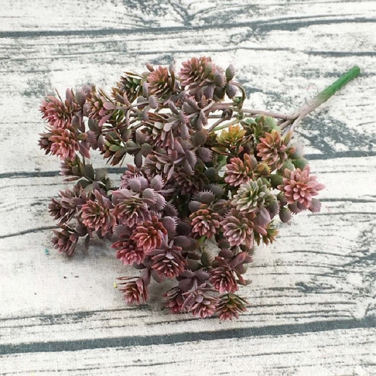 6 Branches Simulation Plant Guanyin Grass Imitation Plastic Flower Home Plant Decoration