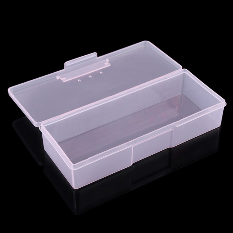 Plastic Transparent Nail Manicure Tools Storage Box