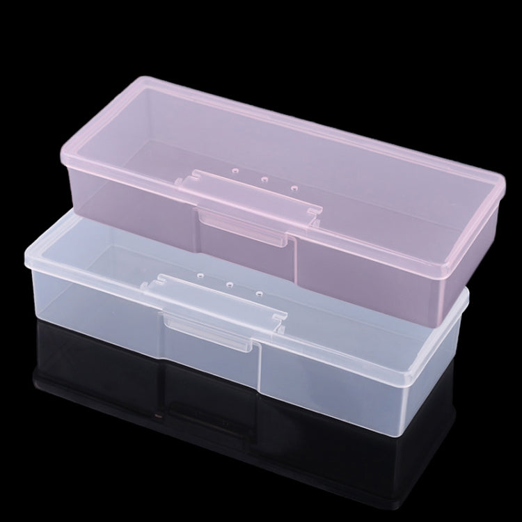 Plastic Transparent Nail Manicure Tools Storage Box