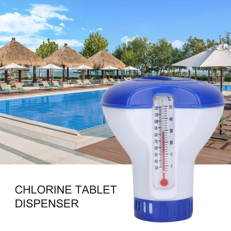 5 Inch Pool Thermometer Floating Water Pill Impetuous Pool Disinfection Automatic Drug Dispenser Pool Accessories