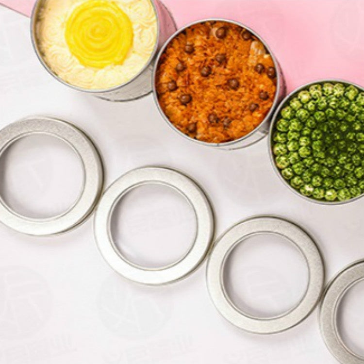 Deep Round Skylight Transparent Window Top Cover Tin Box Food Tea Can Baking Cake Box