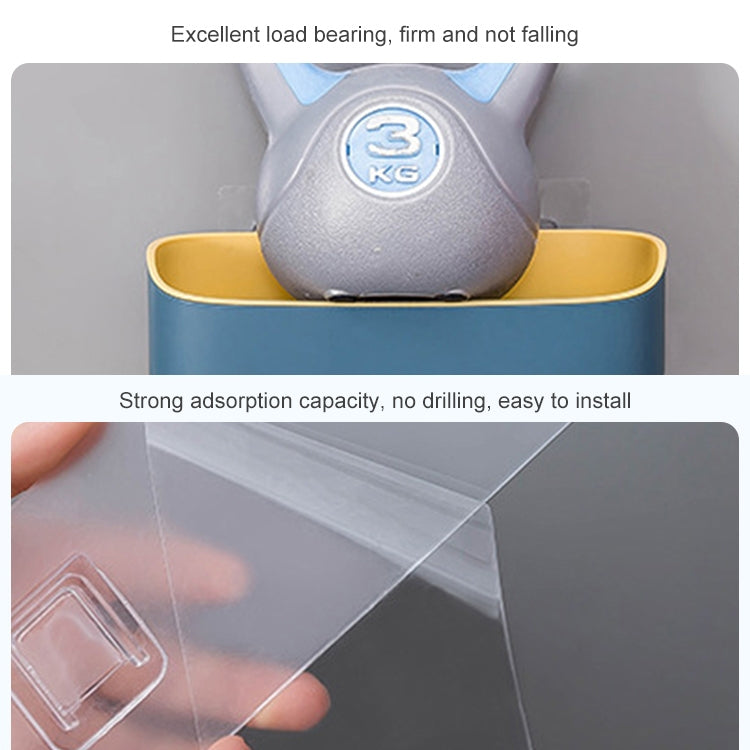 No Drill Wall Mounted Shower Shelf Cell Phone Bathroom Shampoo Holder