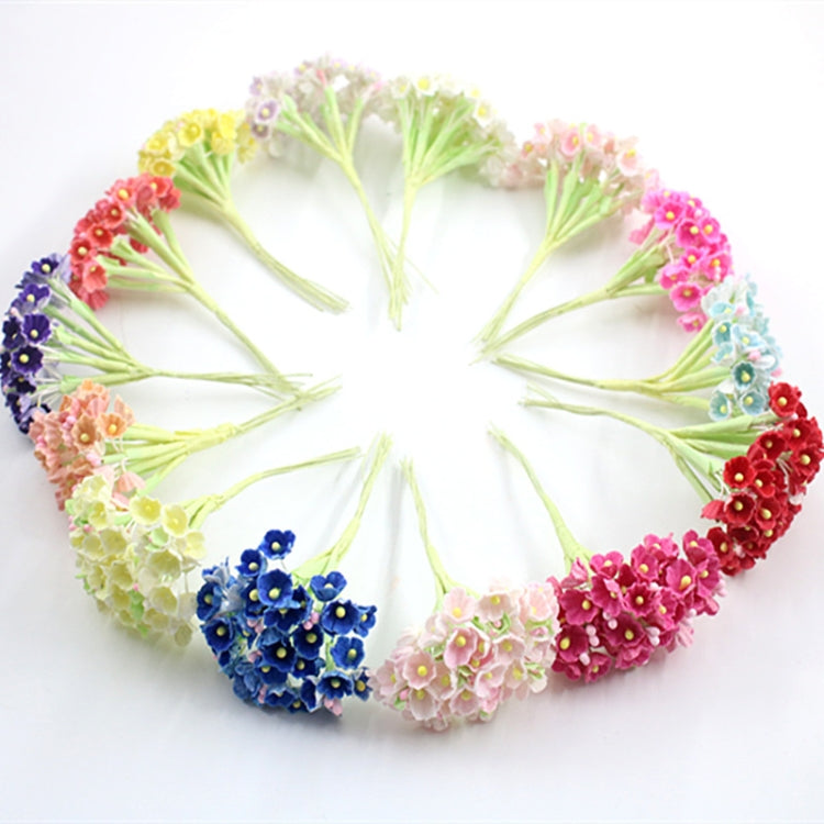 5 Branches DIY Hand-simulated Plum Mini Flocking Cloth Lucky Flower