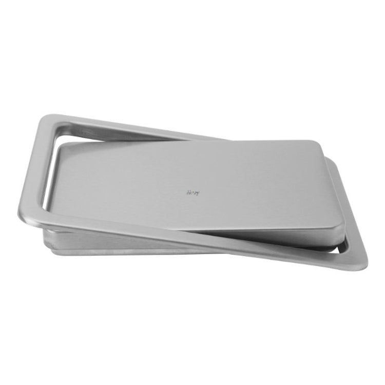 Embedded Type Stainless Steel Swing Cover Flip Kitchen Countertop Trash Can Lid  Cap