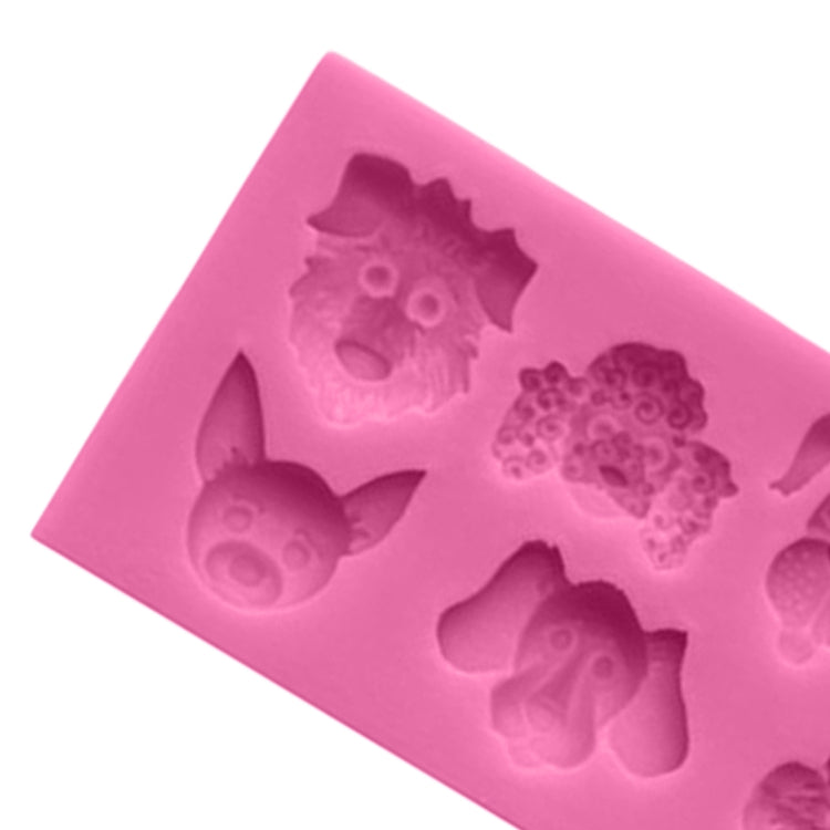 Dogs Shape Cartoon Silicone Fondant Cake Decorating Mold