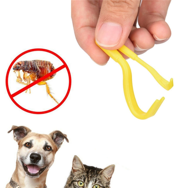 2 PCS Pet Catcher Flea Clipper Animal Deworming Pull Hard Tick Extractor Cats and Dogs Lice Scavenging Flea Hook