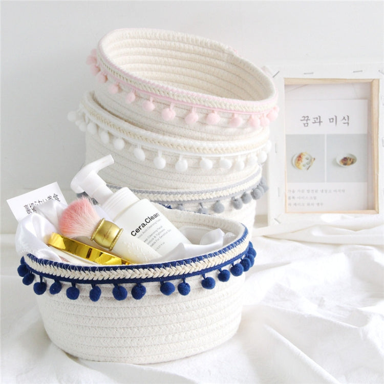 Cotton Rope Woven Desktop Sundries Storage Basket