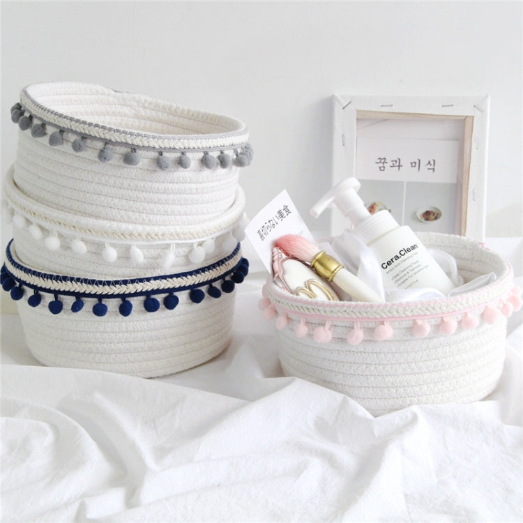 Cotton Rope Woven Desktop Sundries Storage Basket