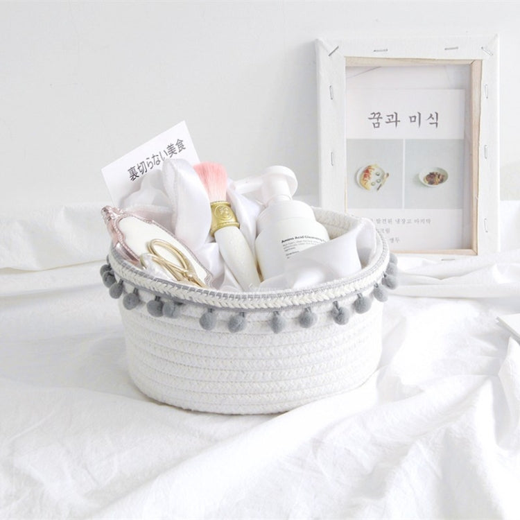 Cotton Rope Woven Desktop Sundries Storage Basket