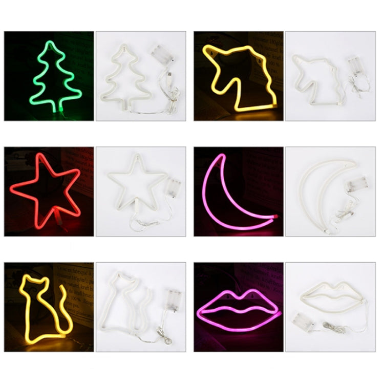 LED Neon Pendant Decoration Lamp Warm Night Light