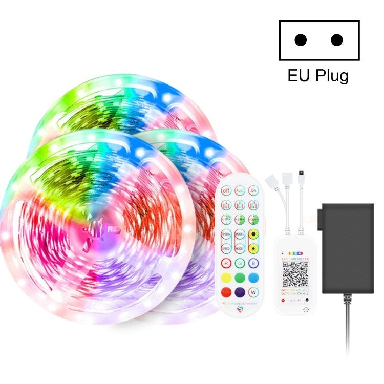 Bluetooth Suit Smart Music Sound Control Light Strip Non-waterproof 5050 RGB Colorful Atmosphere LED Light Strip With 24-Keys Remote Control