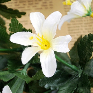 Artificial Flower Wall Hanging Lily Flower Vine Basket Flower Party Decorations