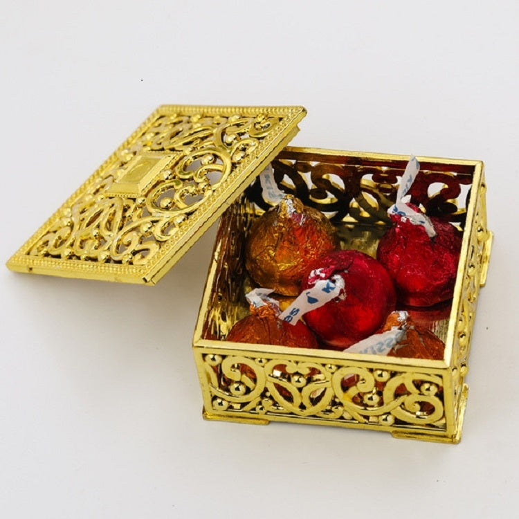 12 PCS Mini Candy Box Openwork Pattern Square Gift Box