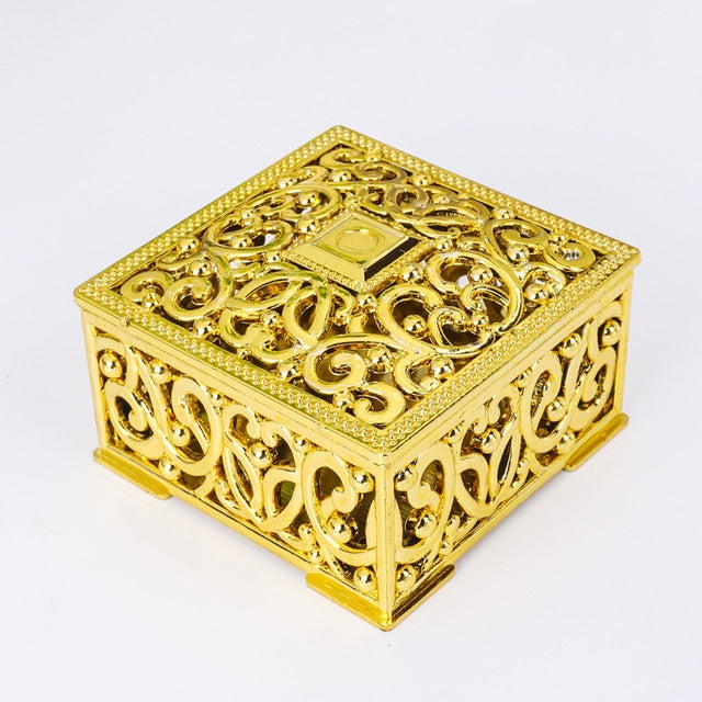 12 PCS Mini Candy Box Openwork Pattern Square Gift Box