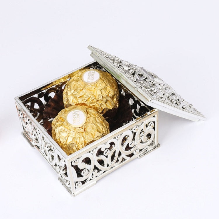 12 PCS Mini Candy Box Openwork Pattern Square Gift Box