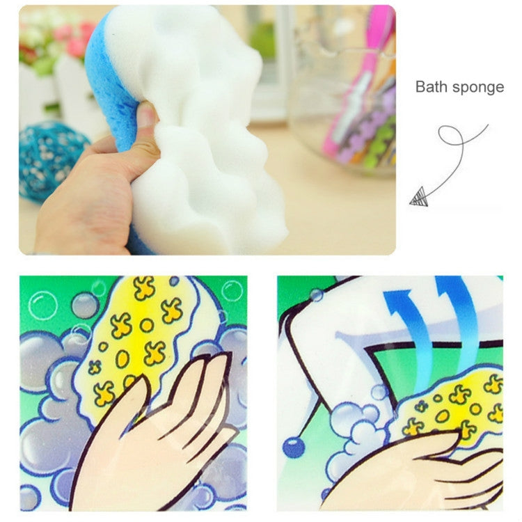 2 PCS Deep Skin Care Bath Sponge Exfoliating Cleansing Washing servant Shower Sponge Brush, Random Color Delivery