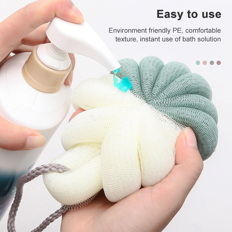 Portable Hanging Bath Flower Ball Soft Foaming Shower Massage Ball Body Exfoliating Bath Brush