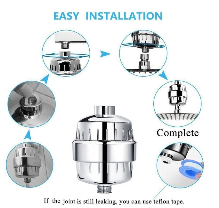 10-15 Layer Activated Carbon Bathroom Shower Filter Bathing Water Filter Purifier Water Shower Set