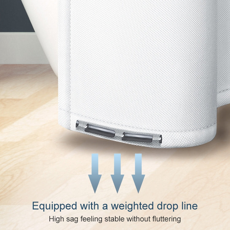 Shower Curtain Waterproof Bathroom Geometric Light Grey Bath Curtains