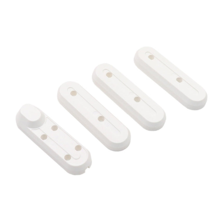 4 in 1 For Xiaomi Mijia M365 Scooter Motor Plastic Protective Cover Waterproof Cover Front and Rear Wheel Protection Blocks, Random Color Delivery