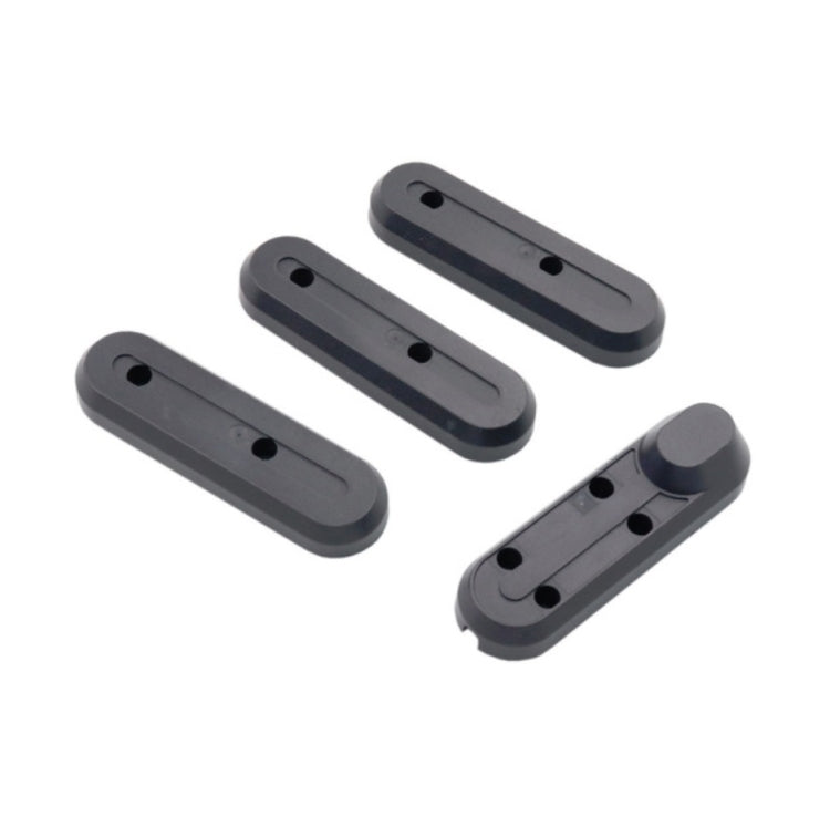4 in 1 For Xiaomi Mijia M365 Scooter Motor Plastic Protective Cover Waterproof Cover Front and Rear Wheel Protection Blocks, Random Color Delivery