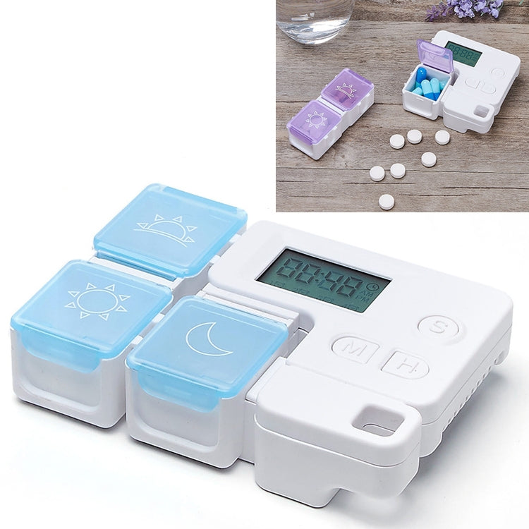 Portable Intelligent Plastic Storage Box Electronic Timing Reminder Medicine Boxes