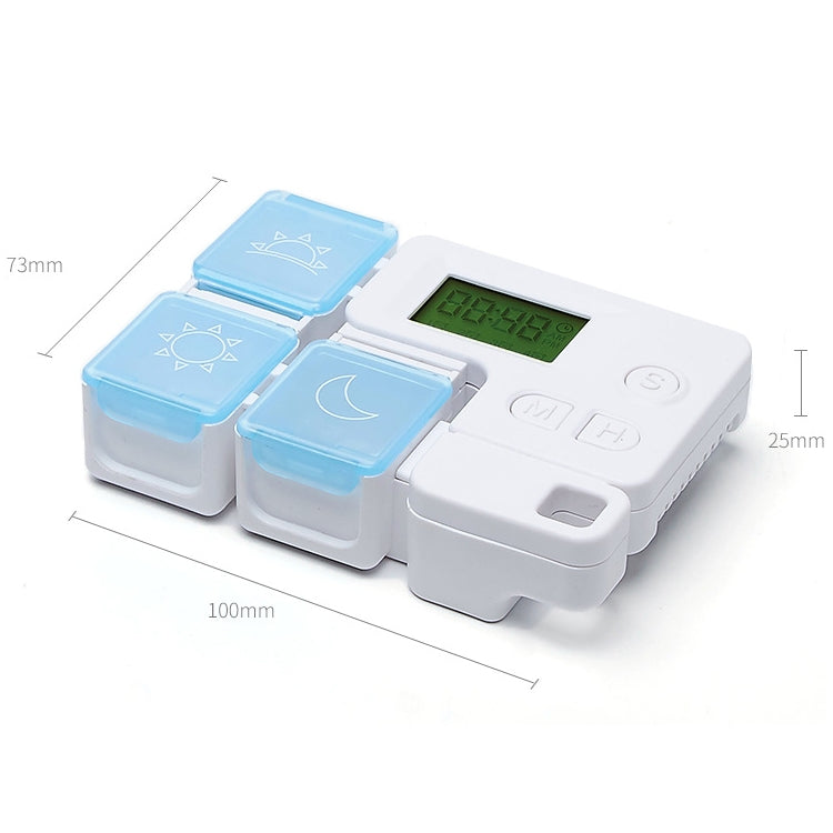 Portable Intelligent Plastic Storage Box Electronic Timing Reminder Medicine Boxes