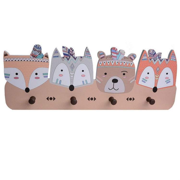 Creative Decorative Coat Hook Cartoon Animal Hanger Free Punching Coat Hook