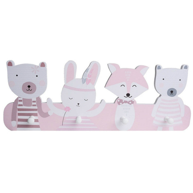 Creative Decorative Coat Hook Cartoon Animal Hanger Free Punching Coat Hook