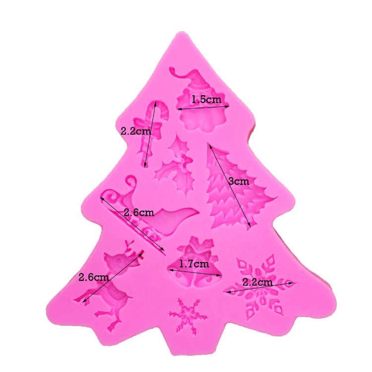 Christmas Tree Fondant Silicone Mold Cake Chocolate Biscuit Decoration Tool