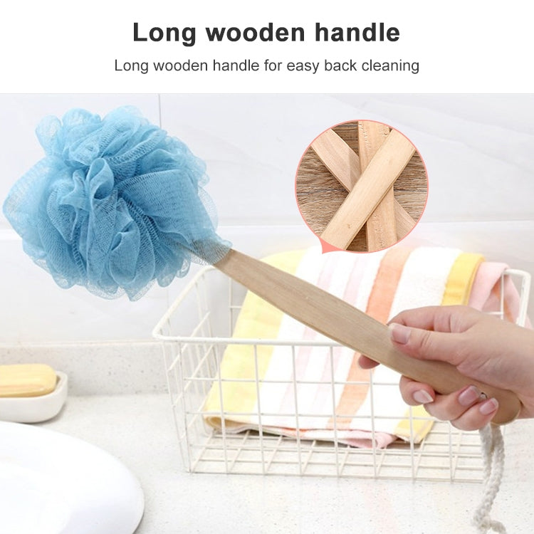 Long Handle Hanging Soft Mesh Body Shower Brush