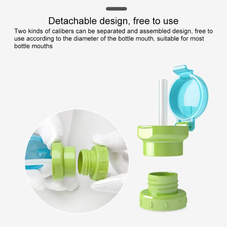 Children Portable Bottled Drinks Anti-overflow Anti-squash Replacement Straw Cap