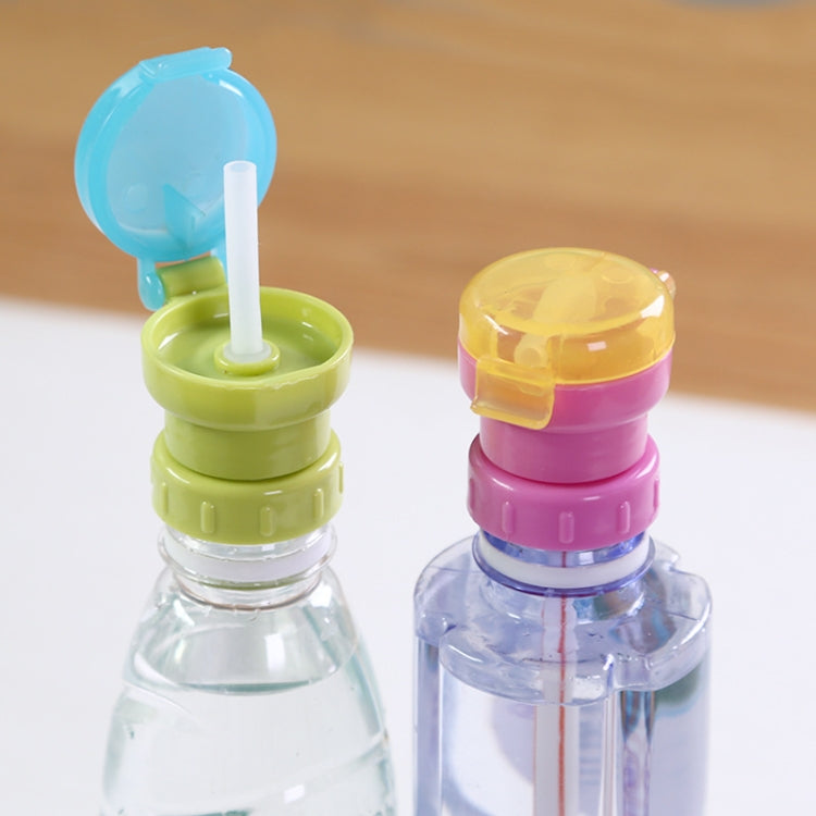 Children Portable Bottled Drinks Anti-overflow Anti-squash Replacement Straw Cap