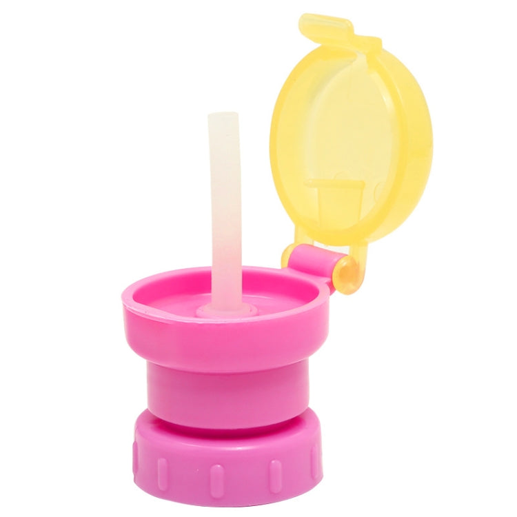Children Portable Bottled Drinks Anti-overflow Anti-squash Replacement Straw Cap