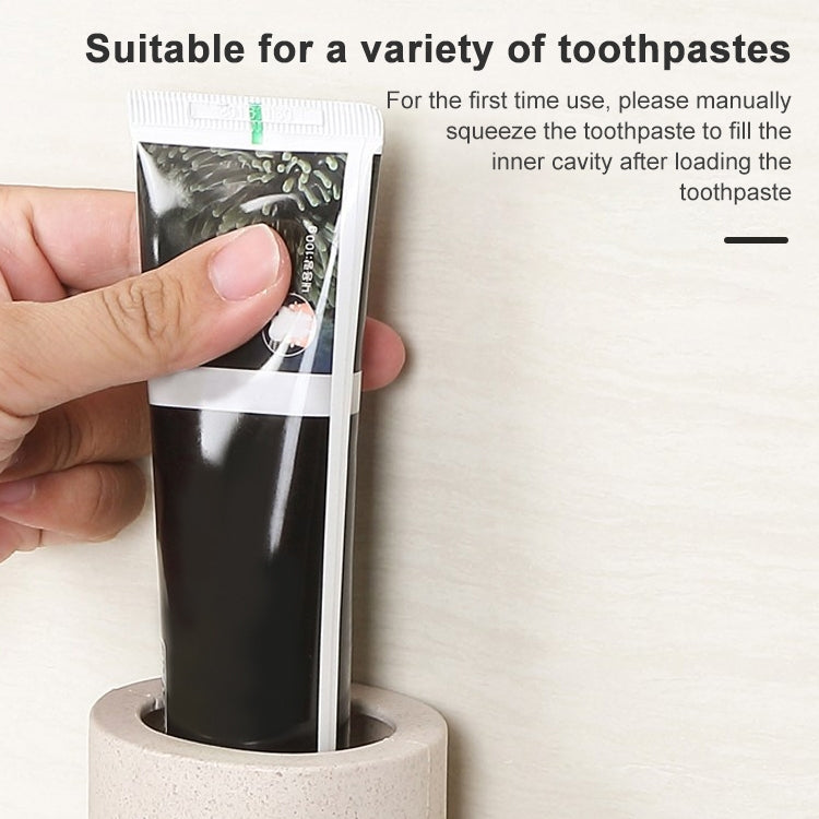 ECOCO Wheat Straw Wall-mounted Seamless Stickers Lazy Automatic Toothpaste