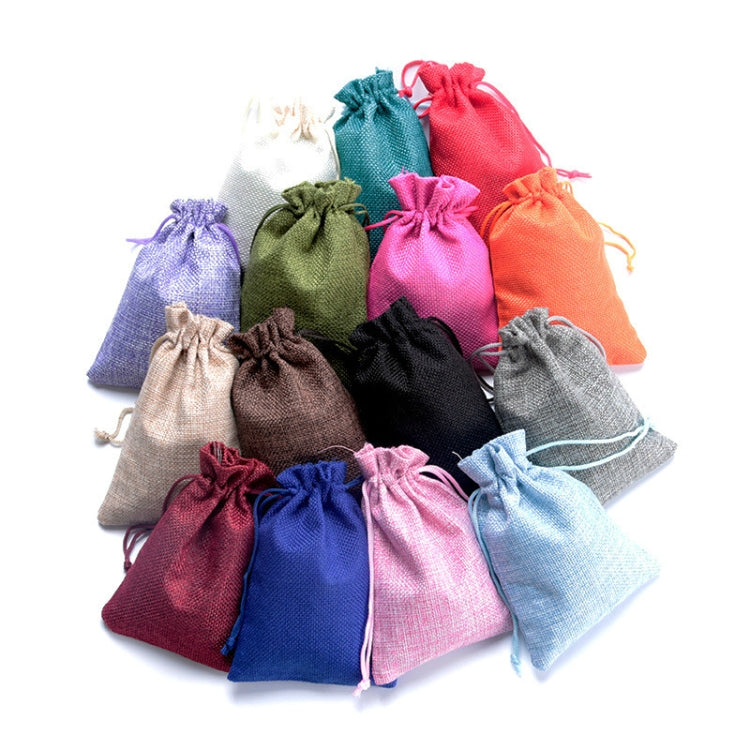 50 PCS Multi size Linen Jute Drawstring Gift Bags Sacks Wedding Birthday Party Favors Drawstring Gift Bags