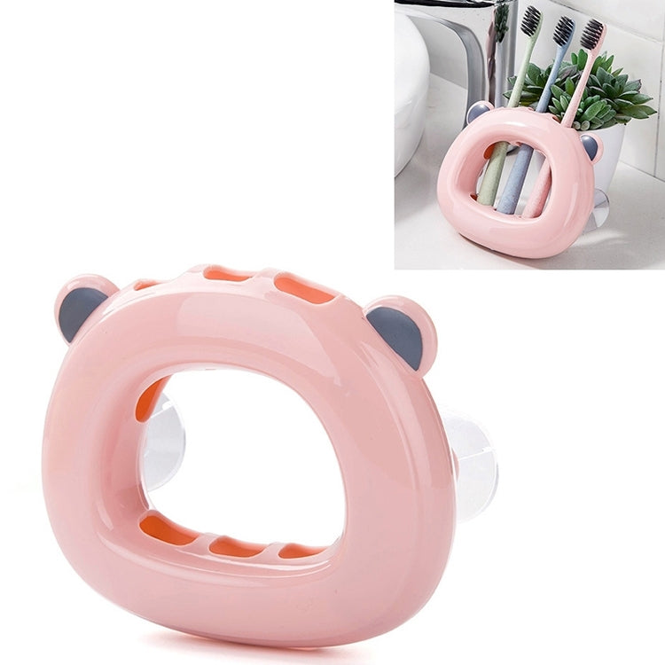 Wall-mounted Bathroom Wall Hanging Rack Creative Couple Suction Cup Toothbrush Shelf Holder