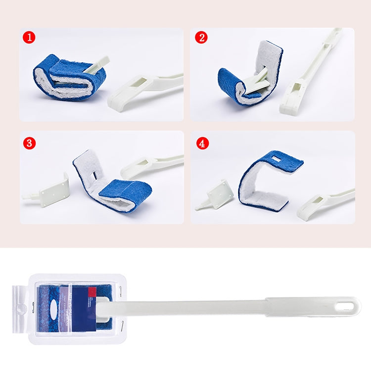 No Dead Corner Soft Bristles Disposable Toilet Brush