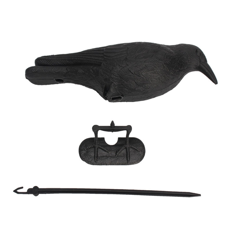Simulation Raven Hunting Bait Decoration Plastic Scarf Bird Repellent Pest Tool