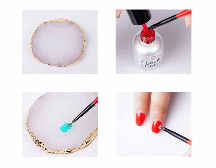 Nail Palettes Resin Agate Pieces Nail Painting Palette Decoration Storage Tray