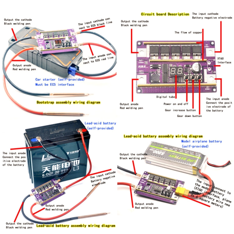 Lead-Acid Battery Version 12V Digital Display DIY Battery Spot Welding Machine Pen Control