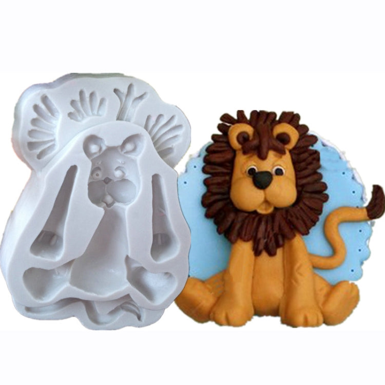 2 PCS 3D Animal Shape Silicone Form Fondant Cake Biscuit Molds