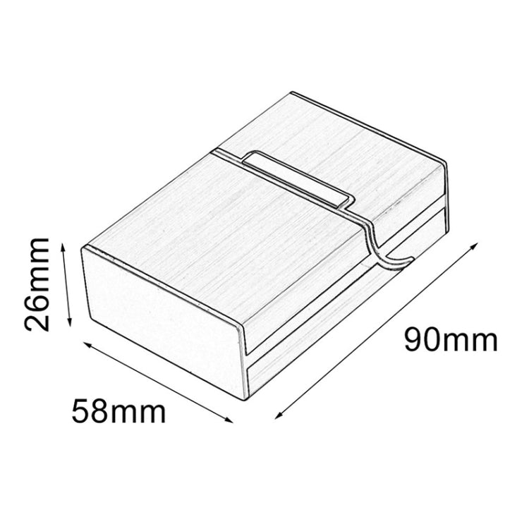 Aluminum Cigar Cigarette Case Tobacco Holder Pocket Box Storage Container Smoking Set