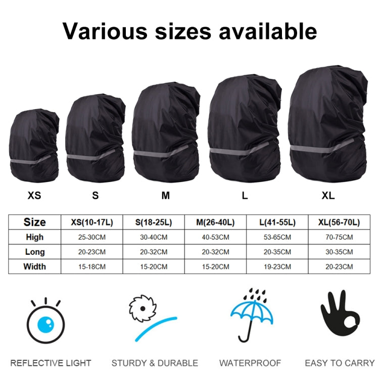 Reflective Light Waterproof Dustproof Backpack Rain Cover Portable Ultralight Shoulder Bag Protect Cover