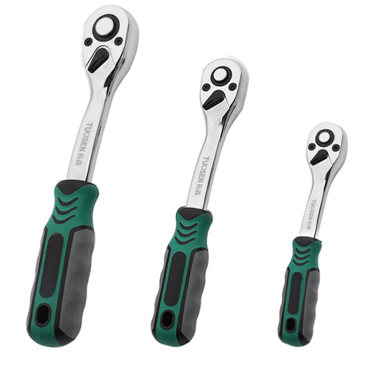 TUOSEN Quick-release Socket Wrench Curved Handle Ratchet Spanner