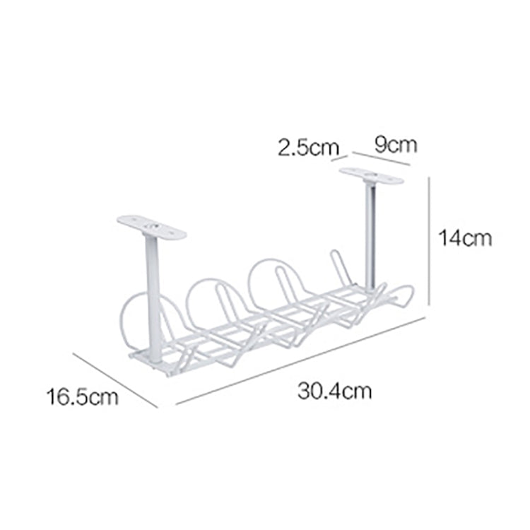 Cable Wire Rack Table Bottom Hanging Basket Shelf Organizing Plug-in Cable Board Storage Rack